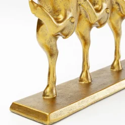 KARE Møbel Og Interiør > dekorationsfigur Dancing Cows, guldfarvet, polyresin, H 23 cm