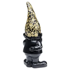 Møbel Og Interiør ^ KARE dekorativ figur dværg stående, sort/guld, polyresin