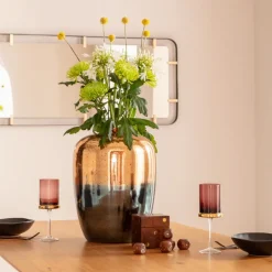 KARE Møbel Og Interiør > dekorativ vase Lizy Shine Multi, højde 41 cm, håndlavet glas