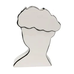 KARE Møbel Og Interiør > Favola Lady-vase, højde 25 cm, keramik, sort/hvid
