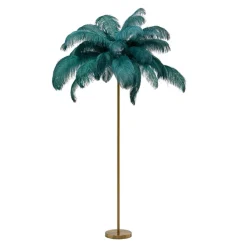 Gulvlamper|Gulvlamper ^ KARE Feather Palm gulvlampe med fjer, grøn