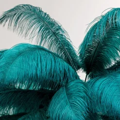 Gulvlamper|Gulvlamper ^ KARE Feather Palm gulvlampe med fjer, grøn