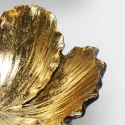 KARE Møbel Og Interiør > Flower Bloom dekorativ skål, sort/guld, håndlavet