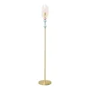 Gulvlamper|Gulvlamper ^ KARE gulvlampe Allegra, guld/blå/rosa, 165 cm høj, E14