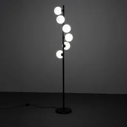KARE Gulvlamper|Gulvlamper > Gulvlampe Scala Balls, sort, 160 cm, G9