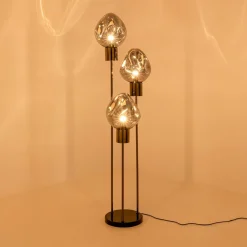 KARE Gulvlamper > Gulvlampe Supernova, røggrå, glas, 160 cm, E27