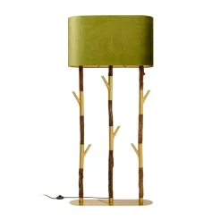 KARE Gulvlamper|Gulvlamper > Gulvlampe Twig, grøn/guld, 154 cm, E27