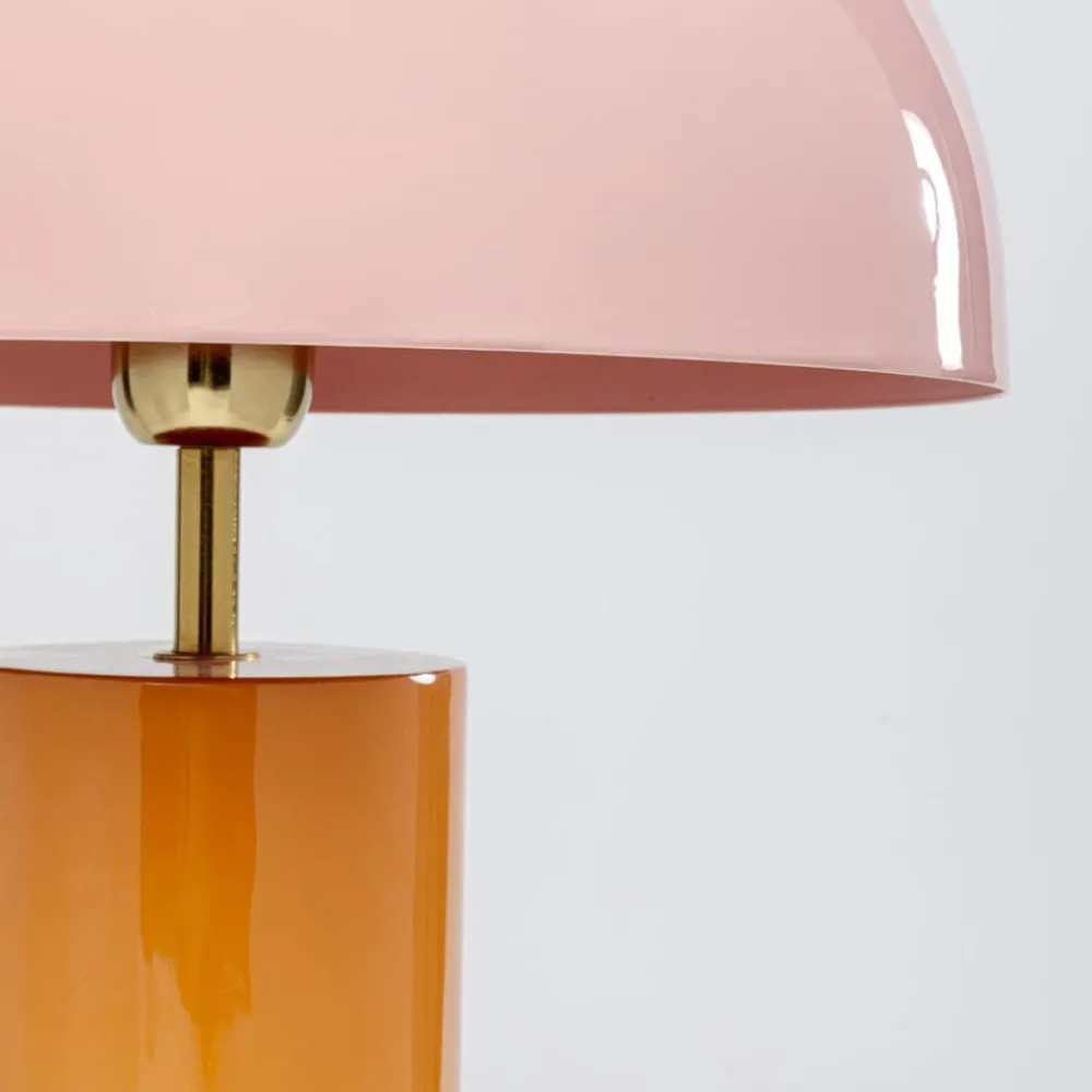 KARE Pendellamper|Bordlamper > Josy bordlampe, pink/orange, stål, højde 51 cm