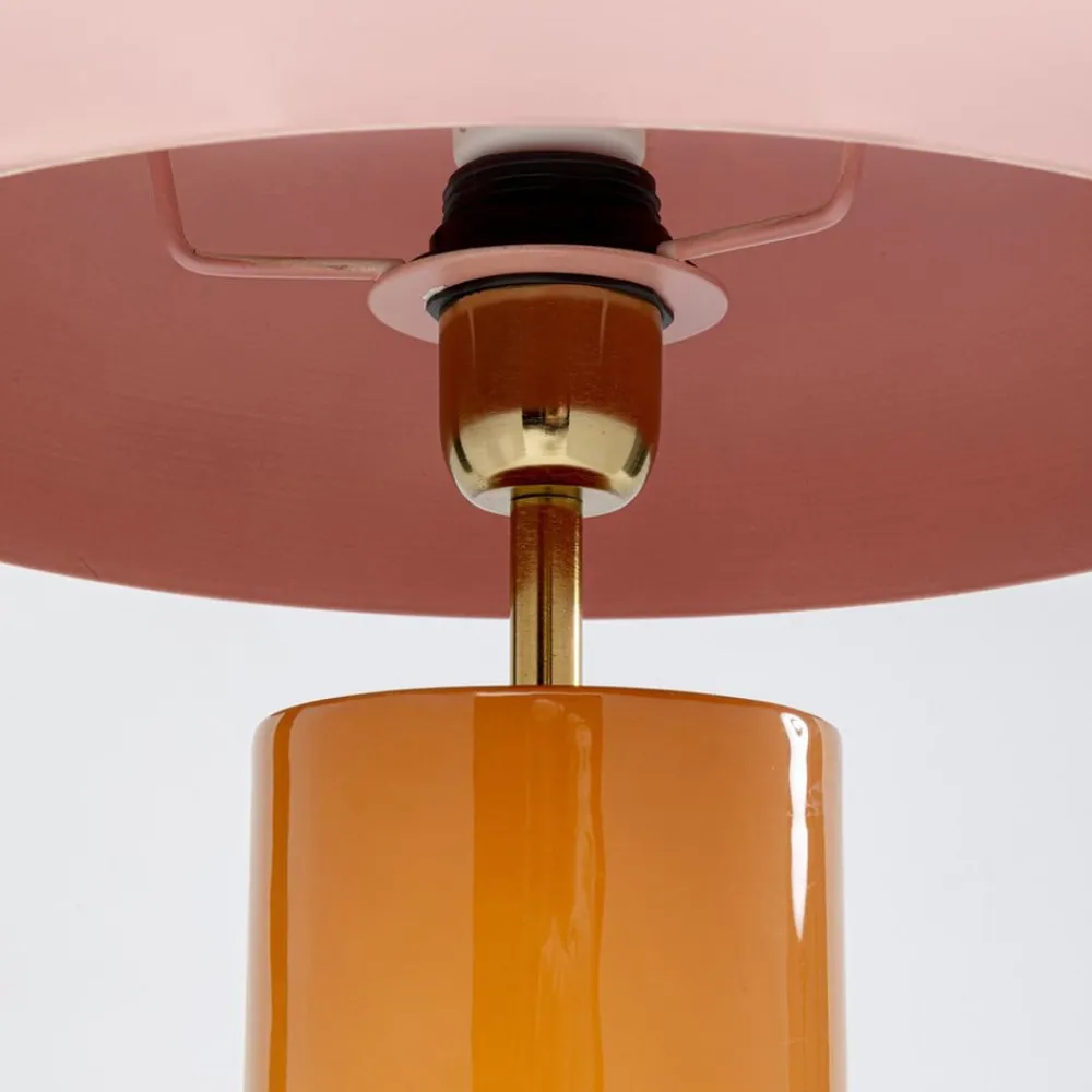 KARE Pendellamper|Bordlamper > Josy bordlampe, pink/orange, stål, højde 51 cm