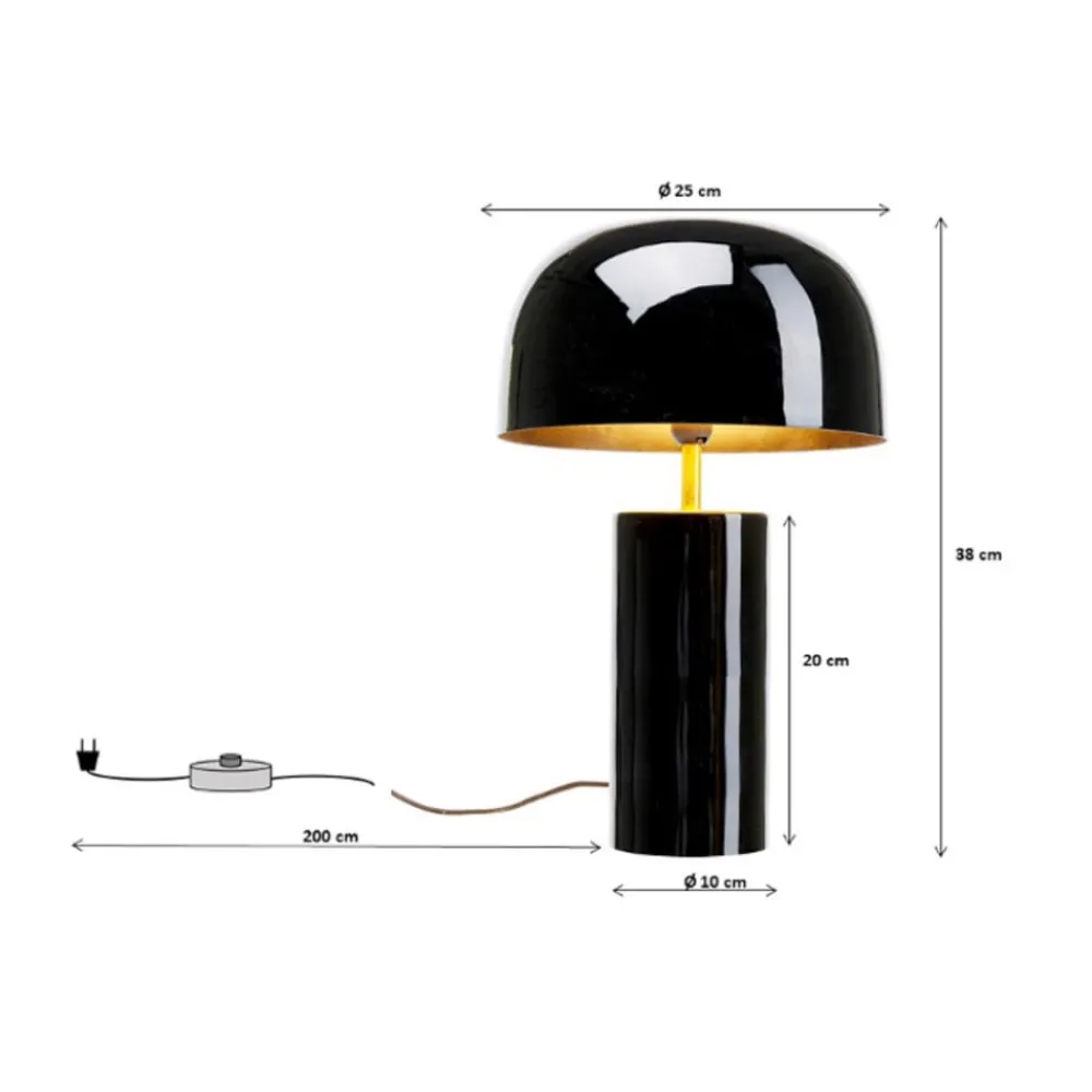 KARE Arbejdsrum/Kontor|Bordlamper > Loungy bordlampe, sort