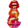 KARE Møbel Og Interiør > Lysestage Lips, højde 30 cm, polyresin, rød