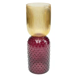 KARE Møbel Og Interiør > Marvelous Duo-vase, højde 38 cm, glas, gul, lilla