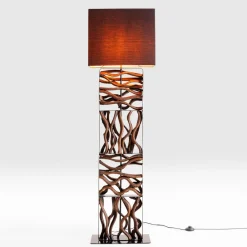 KARE Gulvlamper|Gulvlamper > Nature Wave gulvlampe med træ