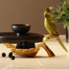 Møbel Og Interiør ^ KARE Parrot Guard dekorativ skål, guld/grøn, håndmalet
