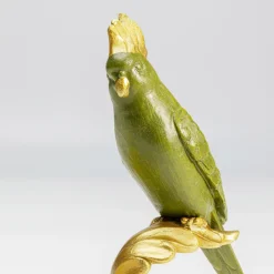 Møbel Og Interiør ^ KARE Parrot Guard dekorativ skål, guld/grøn, håndmalet