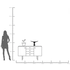KARE Møbel Og Interiør > pyntegenstand Athlet Black Lille, sort, bredde 43 cm