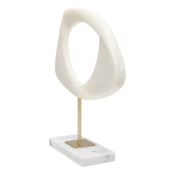 KARE Møbel Og Interiør > Soft Shape dekorationsobjekt, bred form, hvid, støbt sten