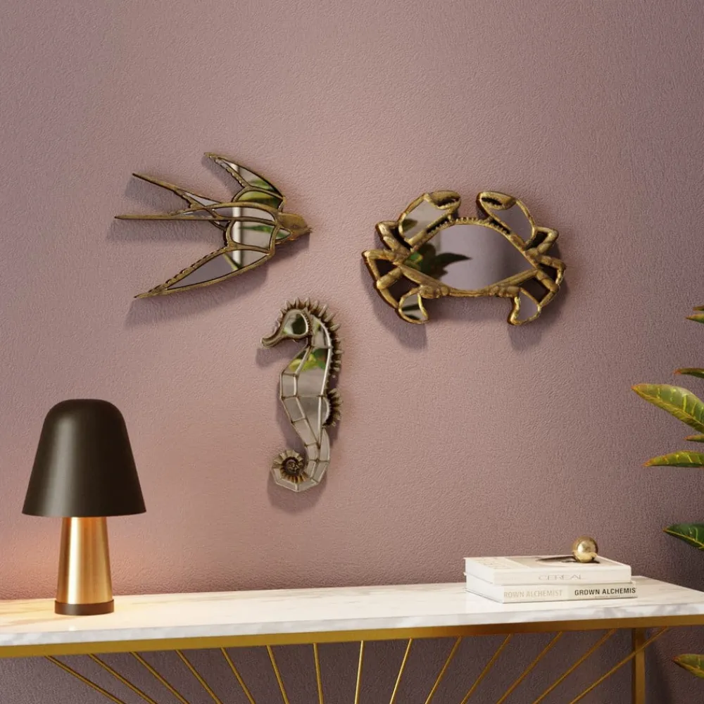 KARE Møbel Og Interiør > Swallow Mirror vægobjekt, polyresin, glas, guld