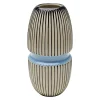 KARE Møbel Og Interiør > Vase Calabria, blå/beige, porcelæn, håndlavet