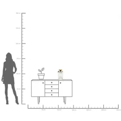 KARE Møbel Og Interiør > Vase LA Noble, højde 30 cm, glas, guld/klar, håndlavet