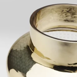 KARE Møbel Og Interiør > Vase LA Noble, højde 30 cm, glas, guld/klar, håndlavet