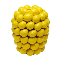 Møbel Og Interiør ^ KARE Vase Lemon Juice, højde 40 cm, Ø 31 cm, porcelæn, gul