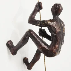 Møbel Og Interiør ^ KARE vægobjekt Climber Rope, polyresin, højde 51 cm, brun