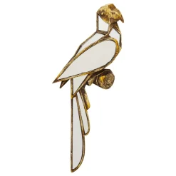 KARE Møbel Og Interiør > vægobjekt Parrot Mirror, polyresin, glas, guld