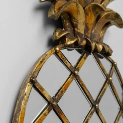 KARE Møbel Og Interiør > vægobjekt Pina Mirror, polyresin, glas, 50 cm, guld