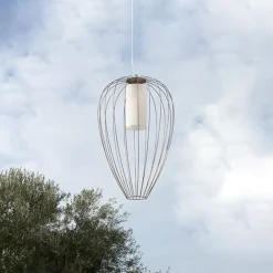Udendørs Pendellamper ^ Karman Cell - burformet bordlampe, Ø 55 cm, bronze