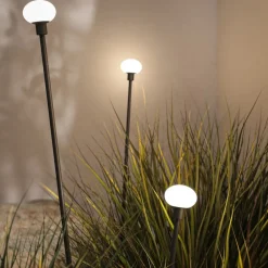 Karman Udendørs Spot > LED-lampe med jordspyd MINUIT, højde 210 cm, sort, IP65