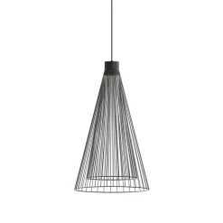 Karman Udendørs Pendellamper > udendørs LED-hængelampe Ikonika, sort, Ø 40 cm, IP55