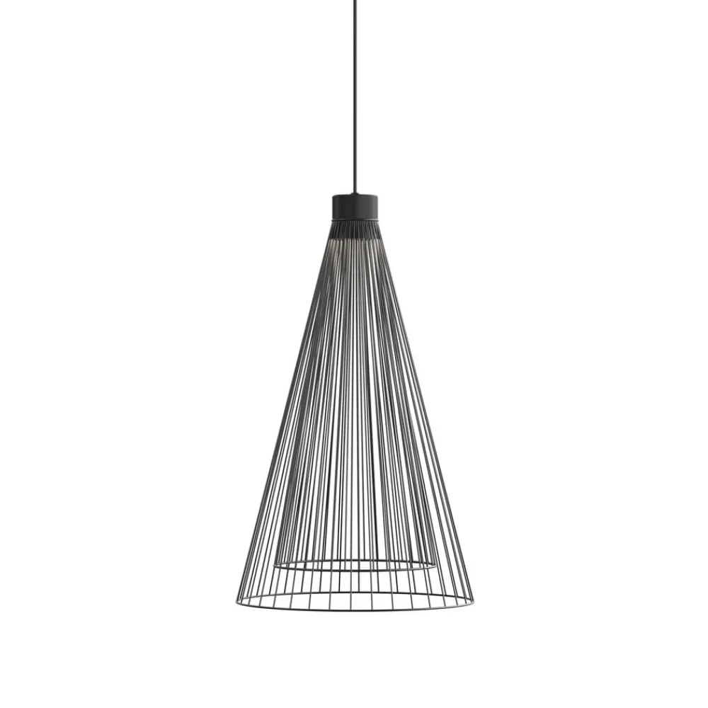 Karman Udendørs Pendellamper > udendørs LED-hængelampe Ikonika, sort, Ø 40 cm, IP55