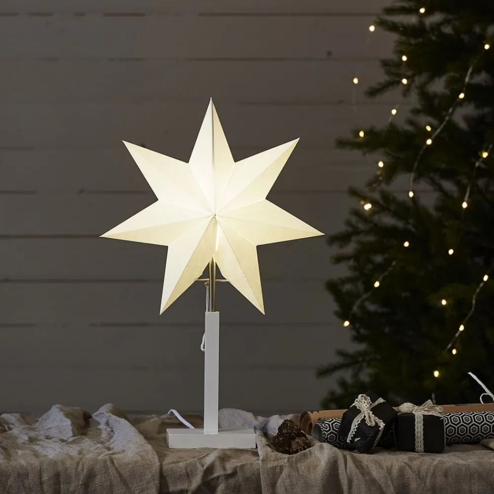 STAR TRADING Dekorationsbelysning|Julepynt > Karo standerstjerne, højde 55 cm
