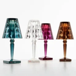 Kartell Dekorationsbelysning|Terrassebelysning > Big Battery - Bordlampe IP54, lyseblå