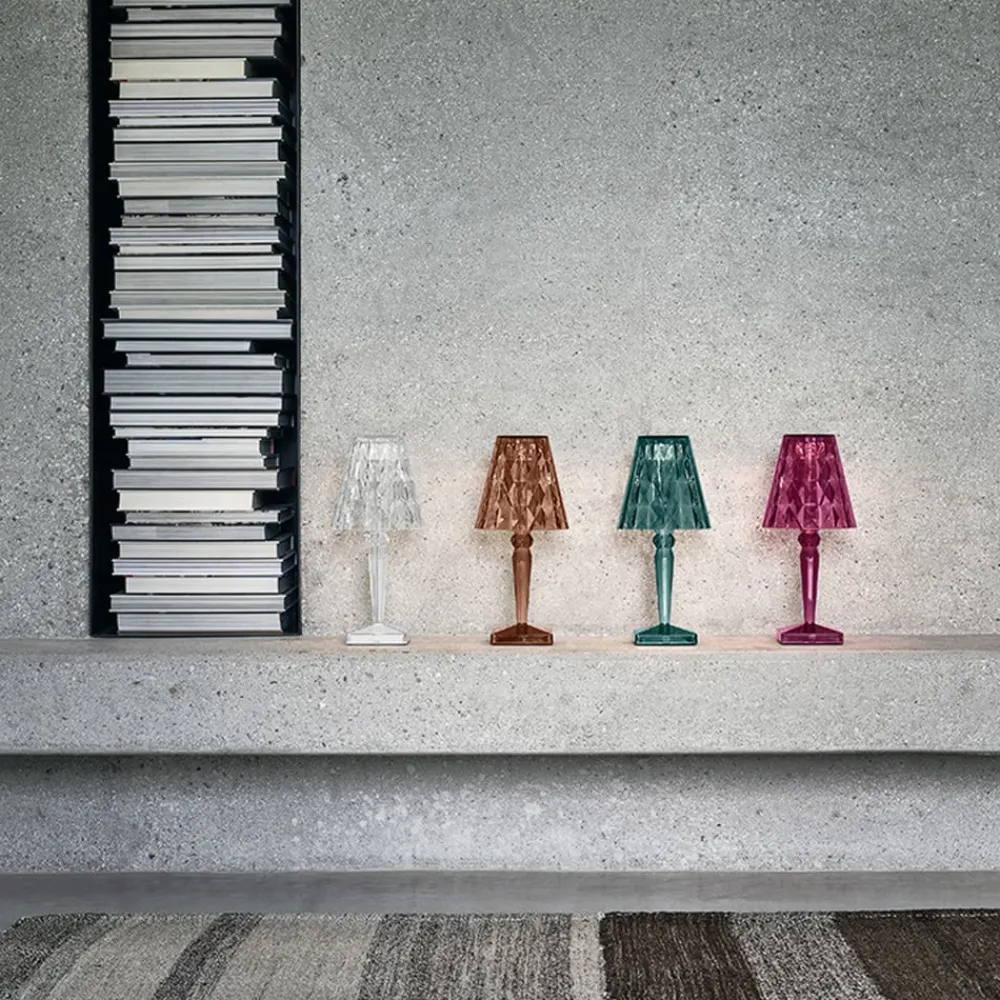 Kartell Dekorationsbelysning|Terrassebelysning > Big Battery - Bordlampe IP54, lyseblå
