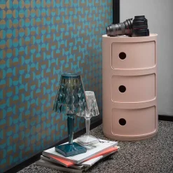 Kartell Dekorationsbelysning|Terrassebelysning > Big Battery - Bordlampe IP54, lyseblå