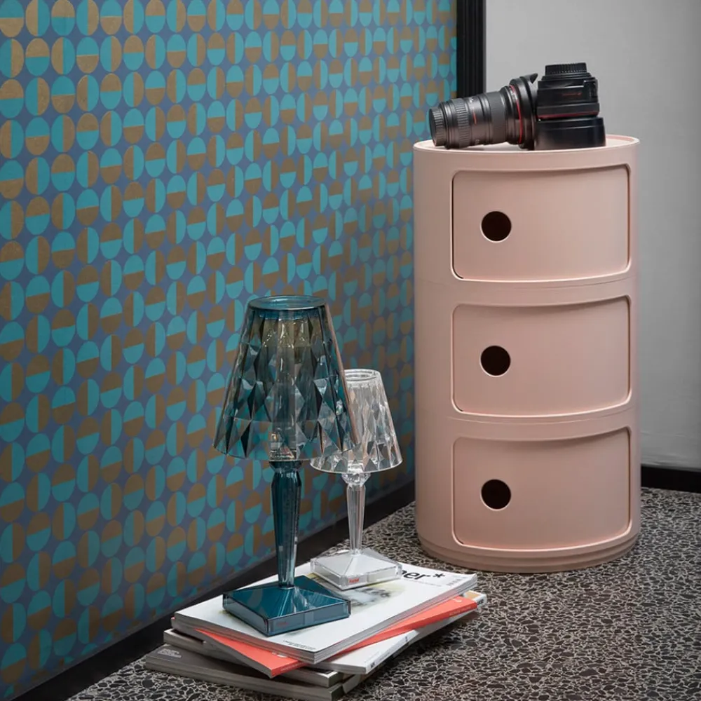 Kartell Dekorationsbelysning|Terrassebelysning > Big Battery - Bordlampe IP54, lyseblå