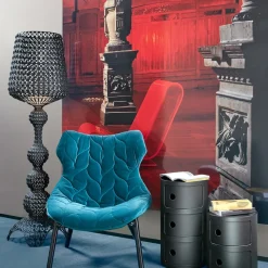 Kartell Gulvlamper|Gulvlamper > Kabuki - LED-gulvlampe, sort
