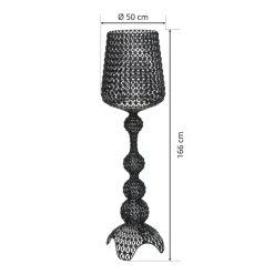 Kartell Gulvlamper|Gulvlamper > Kabuki - LED-gulvlampe, sort