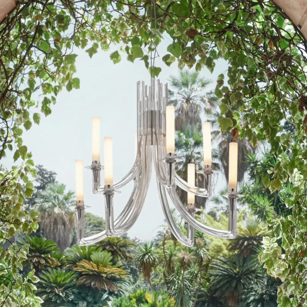 Kartell Lysekroner > Khan lysekrone, Ø 77 cm, transparent