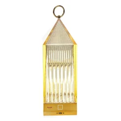 Kartell Dekorationsbelysning|Terrassebelysning > Lantern LED-bordlampe, bernstein IP54
