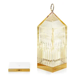 Kartell Dekorationsbelysning|Terrassebelysning > Lantern LED-bordlampe, bernstein IP54