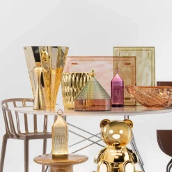 Kartell Dekorationsbelysning|Terrassebelysning > Lantern LED-bordlampe, bernstein IP54