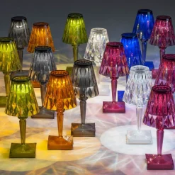 Kartell Dekorationsbelysning > LED-bordlampe Batteri, 30 cm, røggrå, IP54