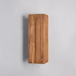 Væglamper ^ Trio Lighting Karuni væglampe, naturlig, træ, metal, E14