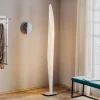 Gulvlamper|Gulvlamper ^ kdln gulvlampe Shakti, sølv, hvid satineret, højde 200 cm