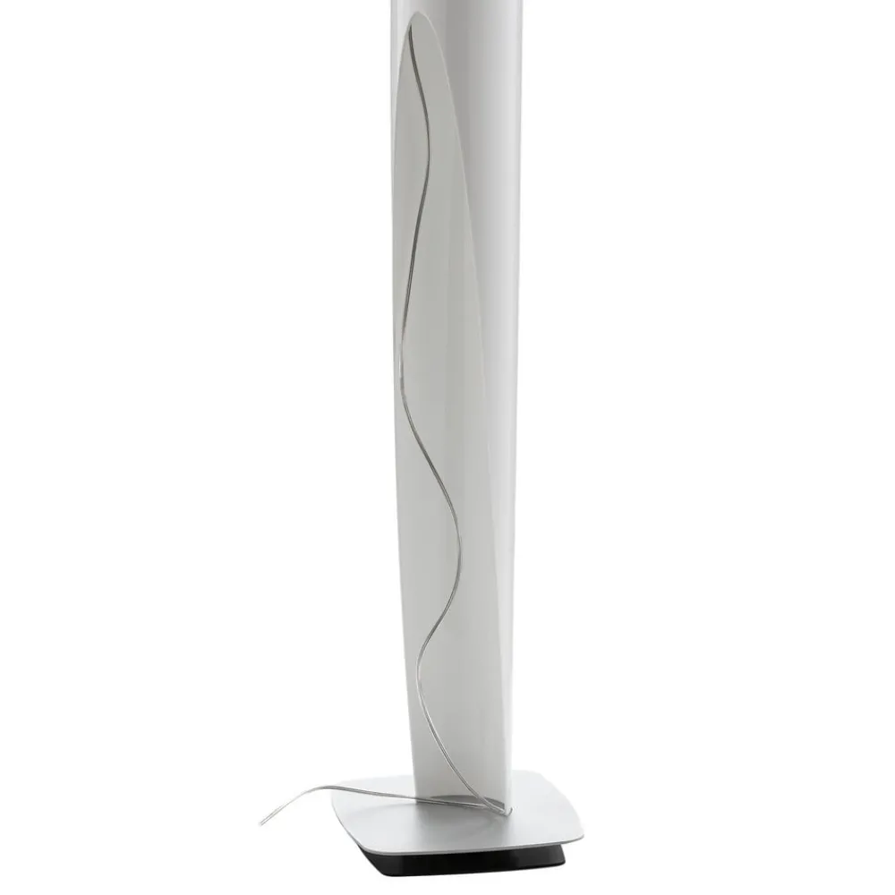 Gulvlamper|Gulvlamper ^ kdln gulvlampe Shakti, sølv, hvid satineret, højde 200 cm