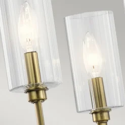 Lysekroner ^ Quintiesse Kimrose lysekrone, 6 lyskilder, messing