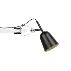 Bordlamper ^ FARO BARCELONA Klemmelampe Studio, sort/creme
